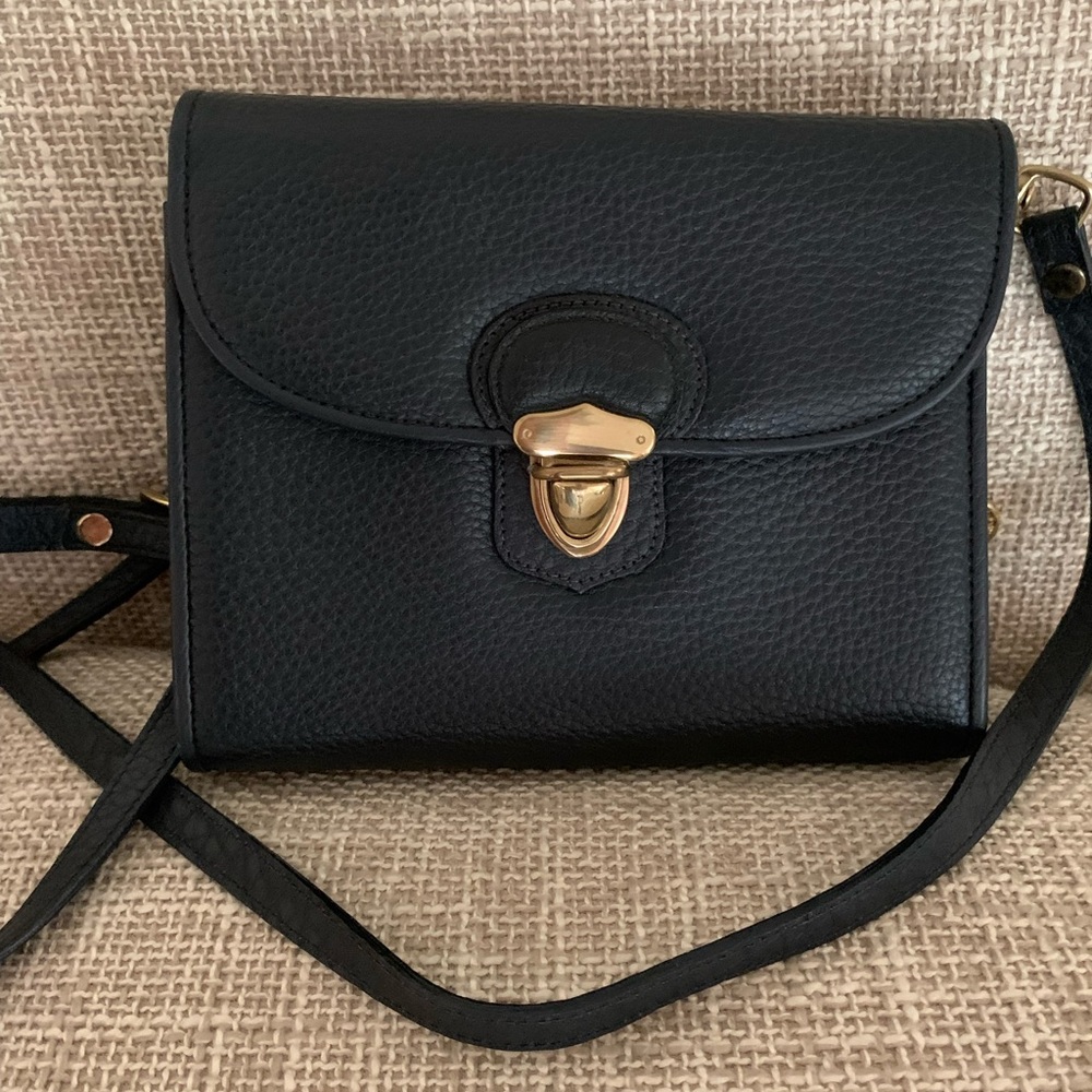 Dooney and Bourke Navy Pebble Leather Crossbody